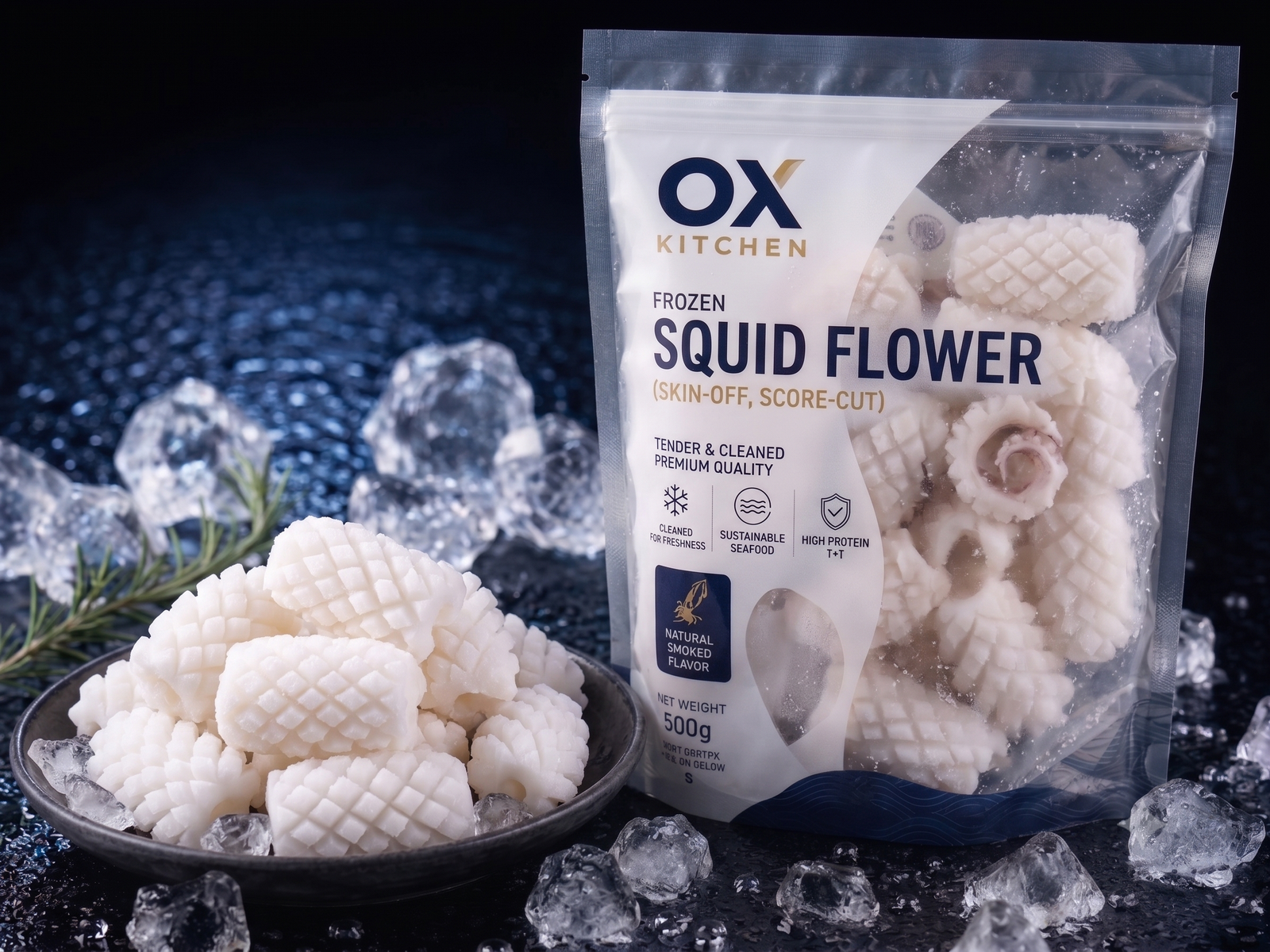 Frozen Squid Flowers